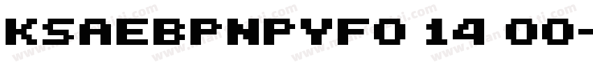 KSAEBPNPYF0 14 00字体转换